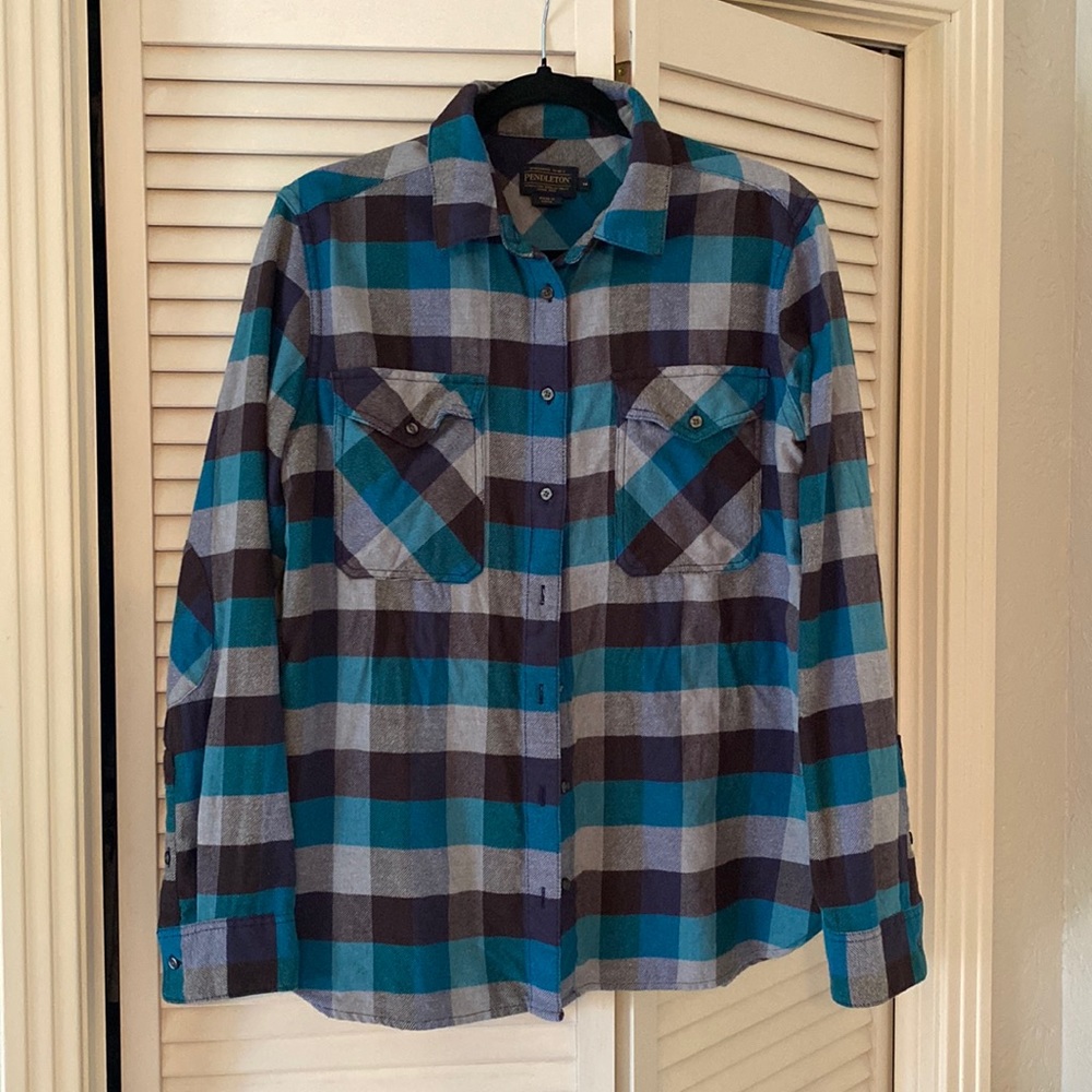 Pendleton Teal Women’s Cotton Flannel